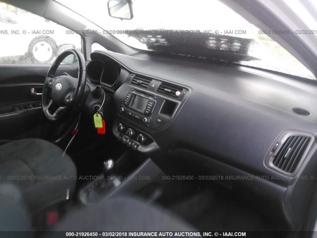 KNADN5A37C6012590 - 2012 KIA RIO EX/SX SILVER photo 5