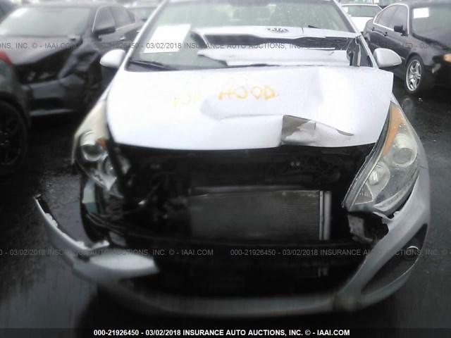 KNADN5A37C6012590 - 2012 KIA RIO EX/SX SILVER photo 6