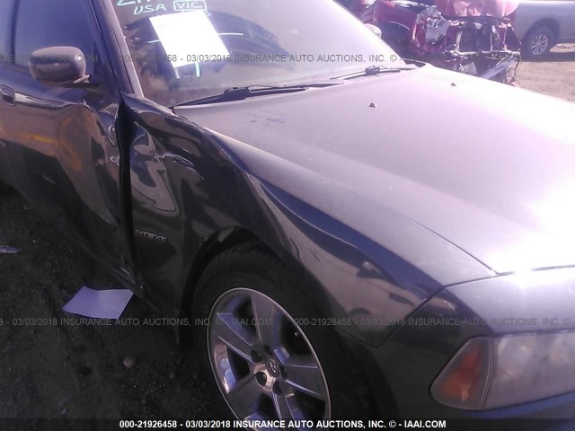 2B3KA53H88H201819 - 2008 DODGE CHARGER R/T GRAY photo 6