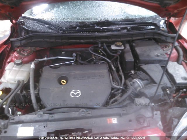 JM1BL1K61B1450857 - 2011 MAZDA 3 S RED photo 10