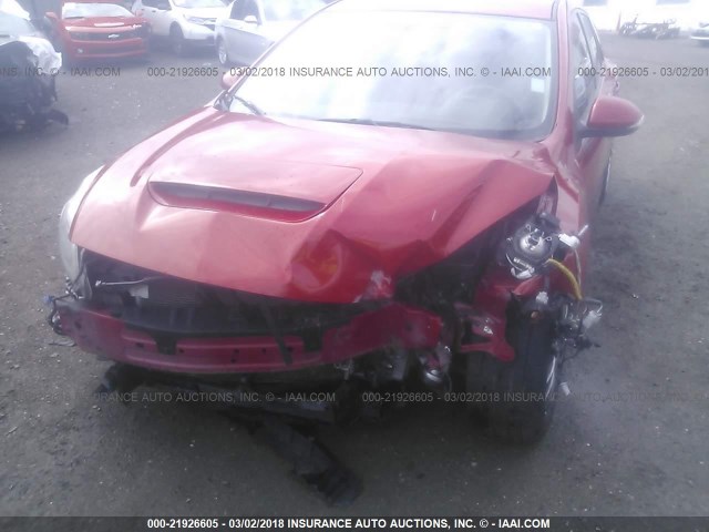 JM1BL1L42C1577793 - 2012 MAZDA SPEED 3 RED photo 6