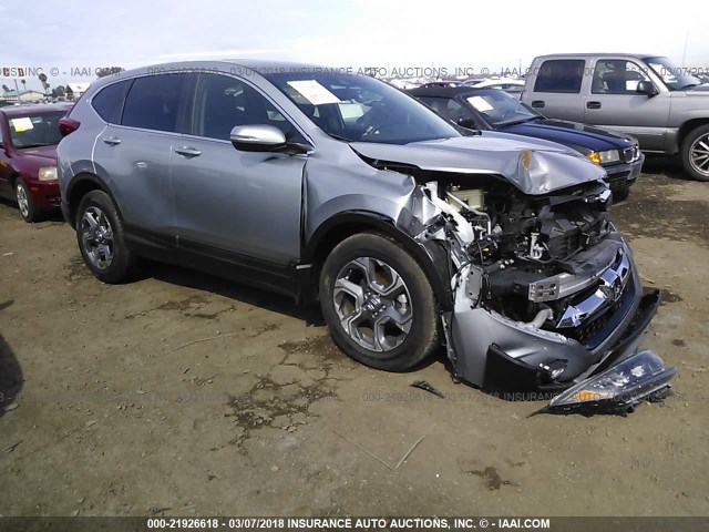 7FARW1H88HE019306 - 2017 HONDA CR-V EXL SILVER photo 1