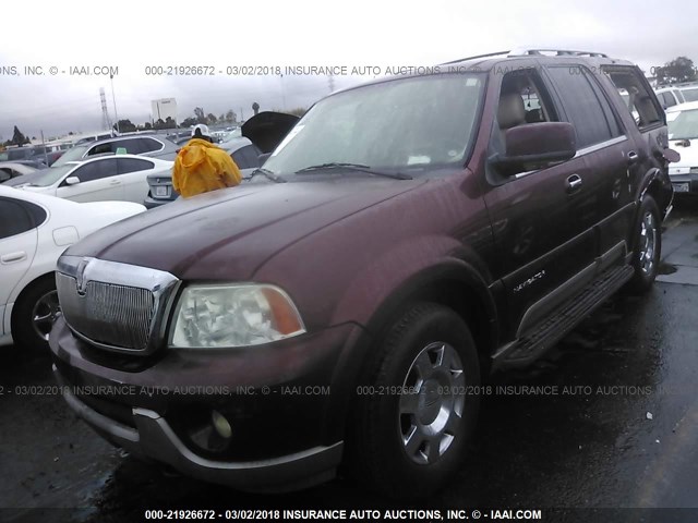 5LMFU27R23LJ50282 - 2003 LINCOLN NAVIGATOR 勃艮第红 照片 2