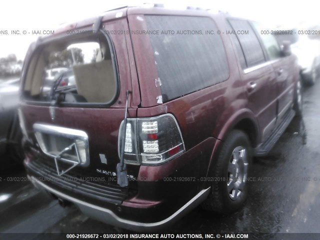 5LMFU27R23LJ50282 - 2003 LINCOLN NAVIGATOR 勃艮第红 照片 4