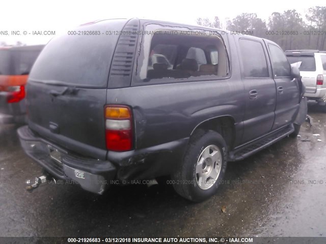 1GKEC16T71J244099 - 2001 GMC YUKON XL C1500 GRAY photo 4