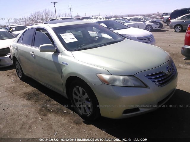 4T1BB46K27U025449 - 2007 TOYOTA CAMRY NEW GENERAT HYBRID GREEN photo 1