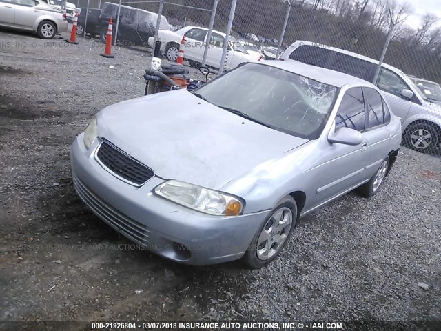 3N1CB51D93L808847 - 2003 NISSAN SENTRA XE/GXE SILVER photo 2