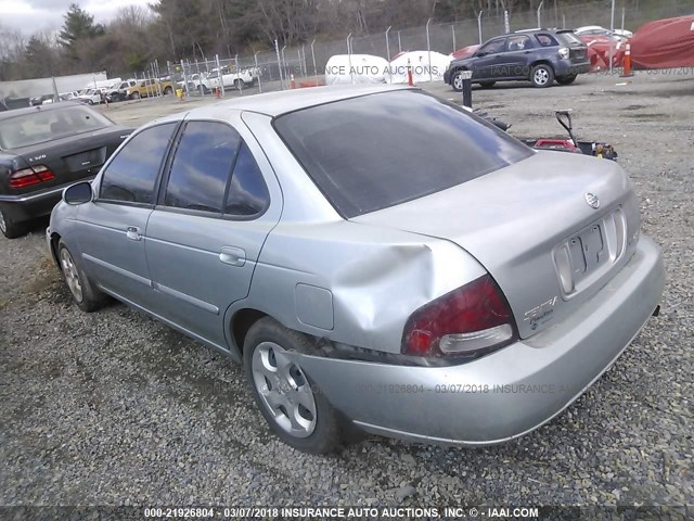 3N1CB51D93L808847 - 2003 NISSAN SENTRA XE/GXE SILVER photo 3