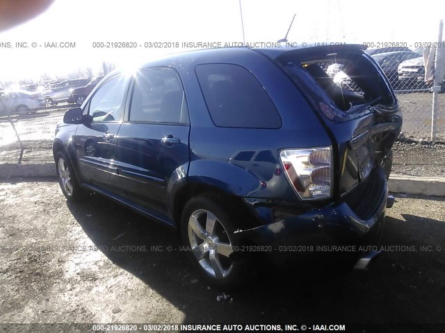 2CNDL737486042518 - 2008 CHEVROLET EQUINOX SPORT BLUE photo 3