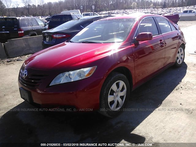 4T1BE46K79U406871 - 2009 TOYOTA CAMRY SE/LE/XLE RED photo 2