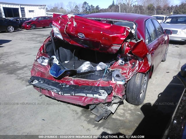 4T1BE46K79U406871 - 2009 TOYOTA CAMRY SE/LE/XLE RED photo 4