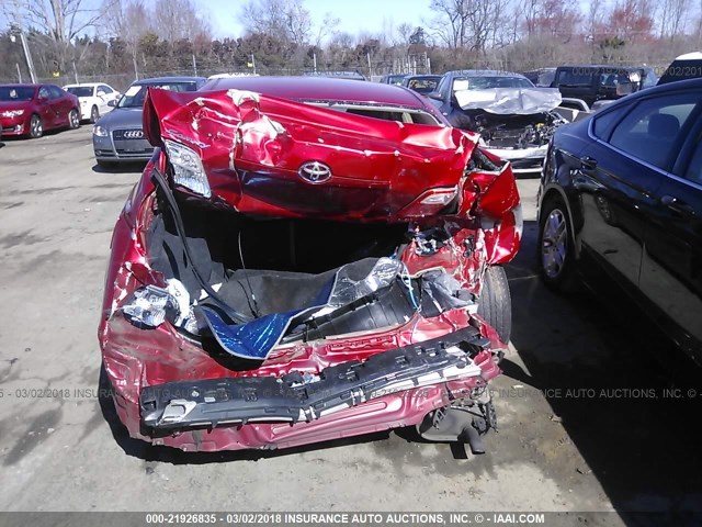 4T1BE46K79U406871 - 2009 TOYOTA CAMRY SE/LE/XLE RED photo 6