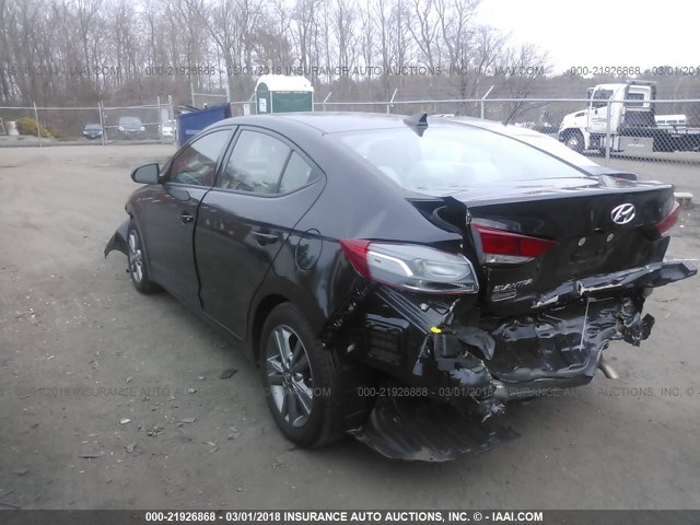 5NPD84LF7HH161462 - 2017 HYUNDAI ELANTRA SE/VALUE/LIMITED BLACK photo 3