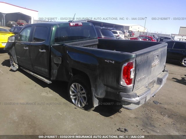 1GTG6CE34F1169457 - 2015 GMC CANYON SLT GREEN photo 3