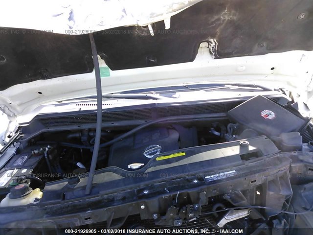 5N1BA0NF6AN603635 - 2010 NISSAN ARMADA PLATINUM WHITE photo 10