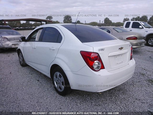 1G1JA5SH7G4152709 - 2016 CHEVROLET SONIC LS 白色 照片 3