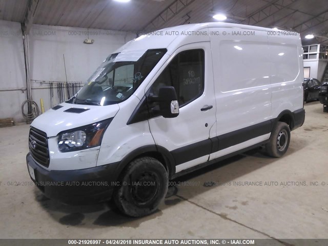 1FTNR1CG0FKA40604 - 2015 FORD TRANSIT T-250 WHITE photo 2