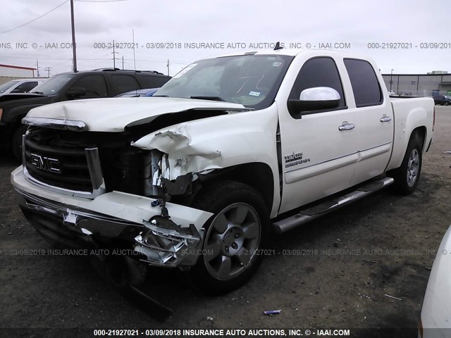 3GTP1VE07BG361967 - 2011 GMC SIERRA C1500 SLE CREAM photo 2