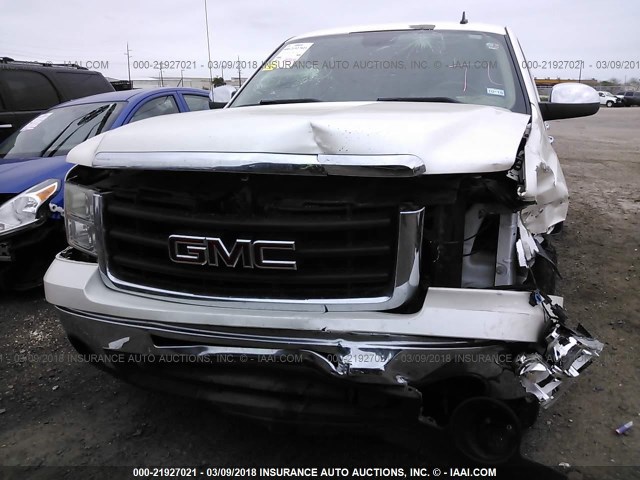 3GTP1VE07BG361967 - 2011 GMC SIERRA C1500 SLE CREAM photo 6