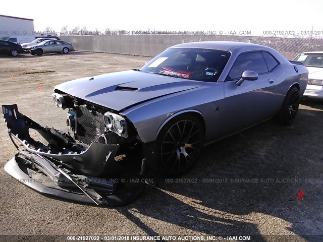 2C3CDZFJ4FH701302 - 2015 DODGE CHALLENGER R/T SCAT PACK SILVER photo 2