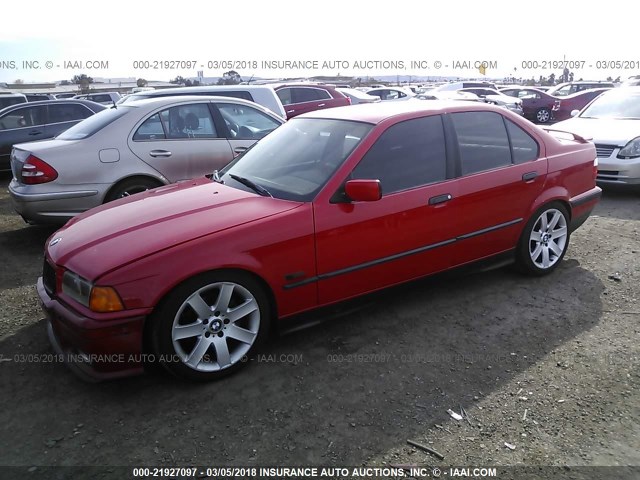 WBACB4325SFM25576 - 1995 BMW 325 I AUTOMATIC RED photo 2