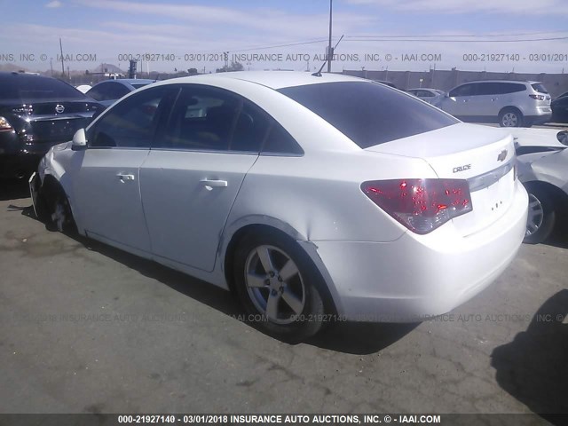 1G1PE5S94B7195158 - 2011 CHEVROLET CRUZE LT WHITE photo 3