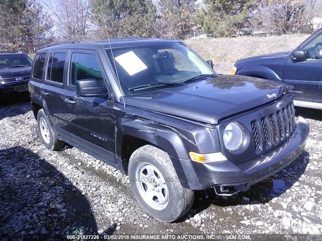 1C4NJPBBXED747499 - 2014 JEEP PATRIOT SPORT GRAY photo 1