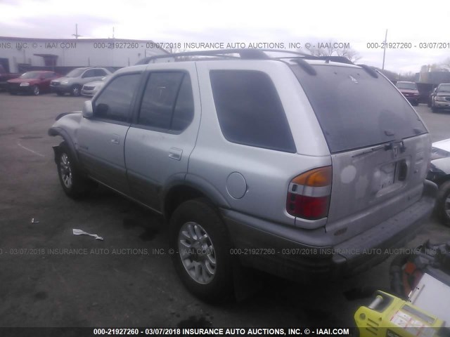 4S6DM58W9Y4420181 - 2000 HONDA PASSPORT EX/LX 银色 照片 3