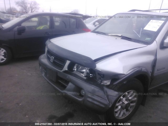 4S6DM58W9Y4420181 - 2000 HONDA PASSPORT EX/LX 银色 照片 6