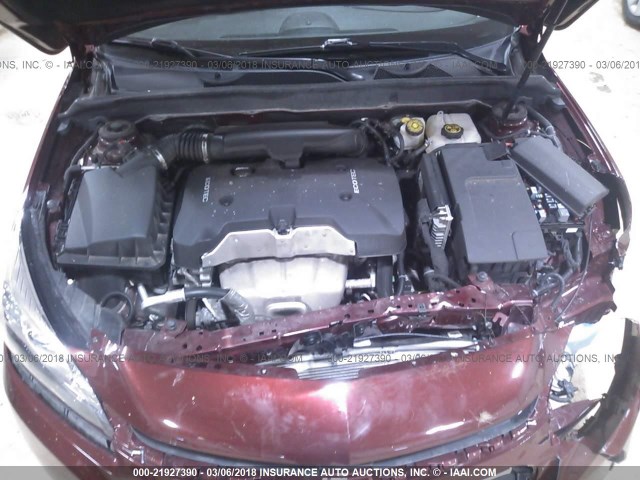 1G11C5SL5FF131391 - 2015 CHEVROLET MALIBU 1LT 红色 照片 10
