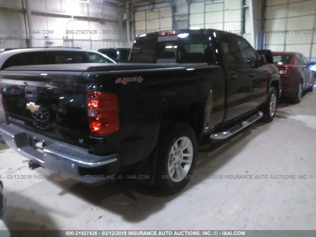 1GCVKREC3EZ406509 - 2014 CHEVROLET SILVERADO K1500 LT BLACK photo 4