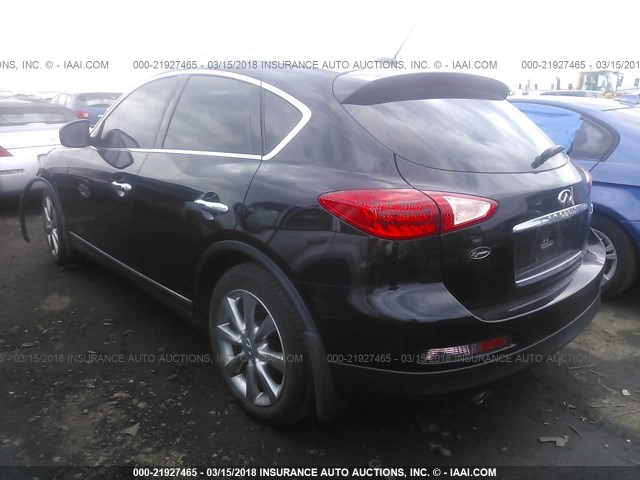 JN1AJ0HR7BM854485 - 2011 INFINITI EX35 JOURNEY BLACK photo 3