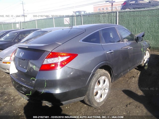 5J6TF2H50AL013476 - 2010 HONDA ACCORD CROSSTOUR EXL GRAY photo 4