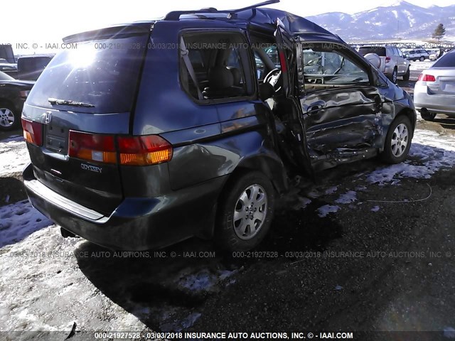 5FNRL18933B151346 - 2003 HONDA ODYSSEY EXL GRAY photo 4