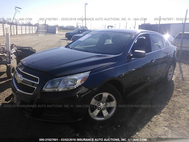 1G11B5SA9DF170970 - 2013 CHEVROLET MALIBU LS შავი ფოტო 2