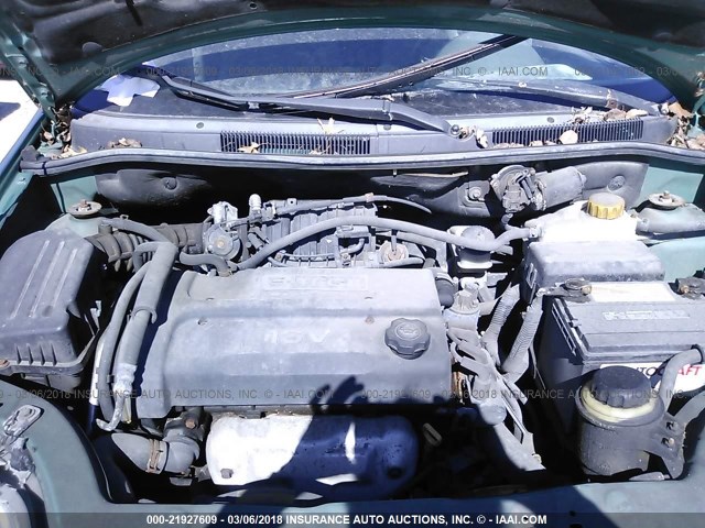 KL1TD526X4B195106 - 2004 CHEVROLET AVEO GREEN photo 10