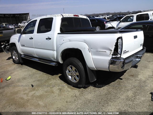 5TEJU62N56Z265428 - 2006 TOYOTA TACOMA DOUBLE CAB PRERUNNER WHITE photo 3