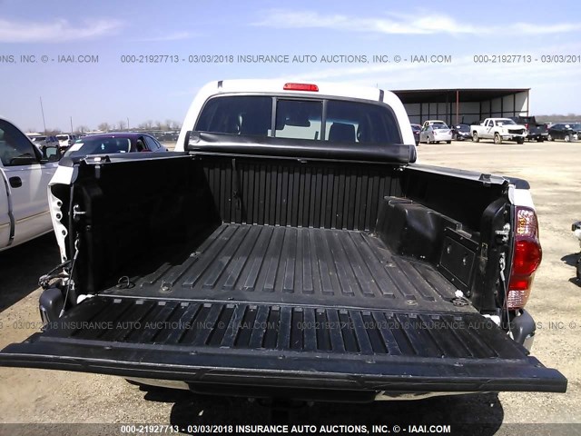 5TEJU62N56Z265428 - 2006 TOYOTA TACOMA DOUBLE CAB PRERUNNER WHITE photo 8