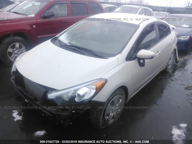 KNAFK4A65F5400613 - 2015 KIA FORTE LX TAN photo 2