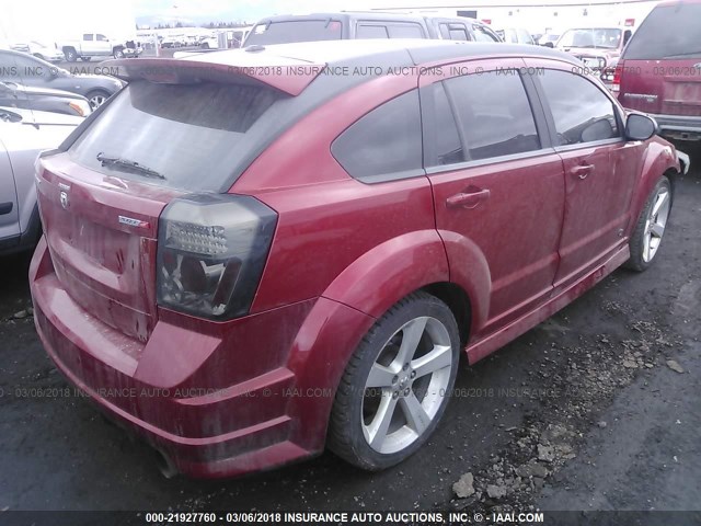 1B3HB68F18D792755 - 2008 DODGE CALIBER SRT-4 MAROON photo 4