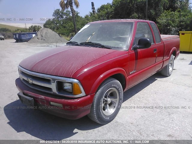 1GCCS19X7T8164851 - 1996 CHEVROLET S TRUCK S10 RED photo 2