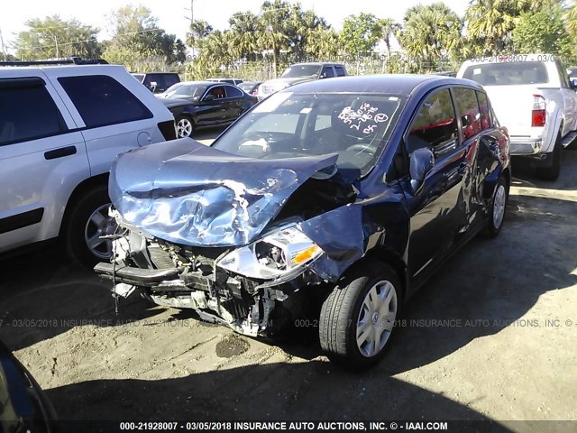 3N1BC1CP5CK283087 - 2012 NISSAN VERSA S/SL BLUE photo 6