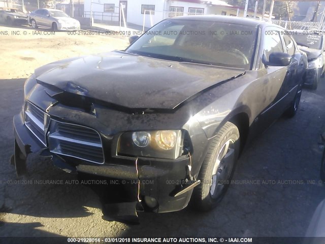 2B3CA3CV7AH243449 - 2010 DODGE CHARGER SXT BLACK photo 2