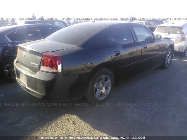 2B3CA3CV7AH243449 - 2010 DODGE CHARGER SXT BLACK photo 4