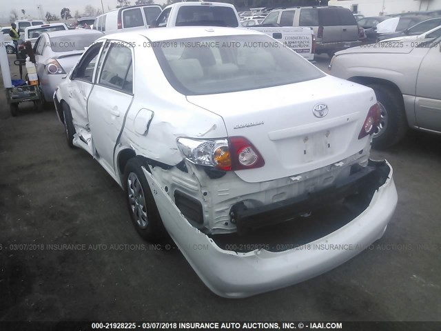 JTDBL40E49J040897 - 2009 TOYOTA COROLLA LE/XLE WHITE photo 3