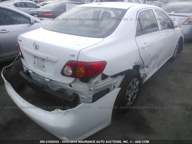 JTDBL40E49J040897 - 2009 TOYOTA COROLLA LE/XLE WHITE photo 4