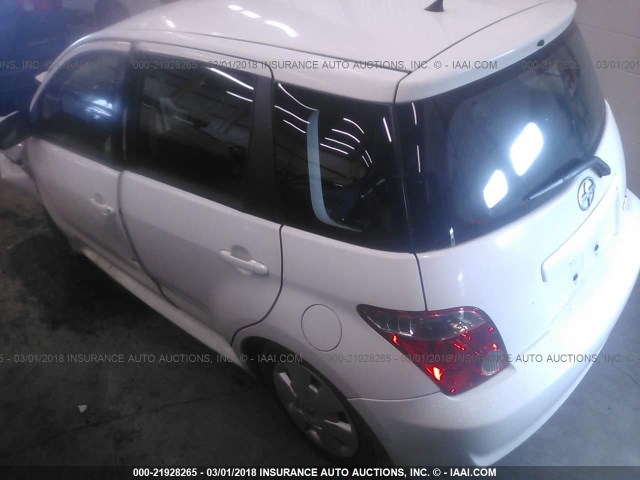 JTKKT624060138433 - 2006 TOYOTA SCION XA WHITE photo 3