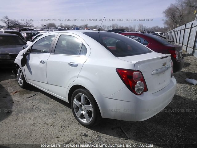 1G1JE5SB6G4163880 - 2016 CHEVROLET SONIC LTZ WHITE photo 3