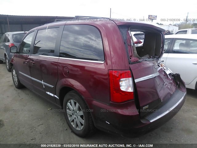 2C4RC1BG5FR751754 - 2015 CHRYSLER TOWN & COUNTRY TOURING RED photo 3