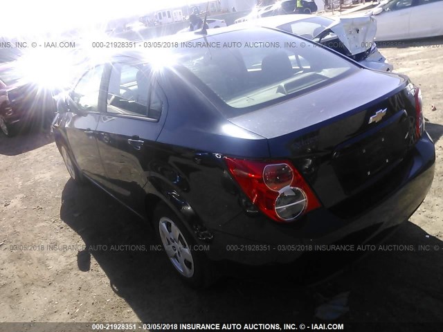 1G1JA5SH5D4247099 - 2013 CHEVROLET SONIC LS 黑色 照片 3